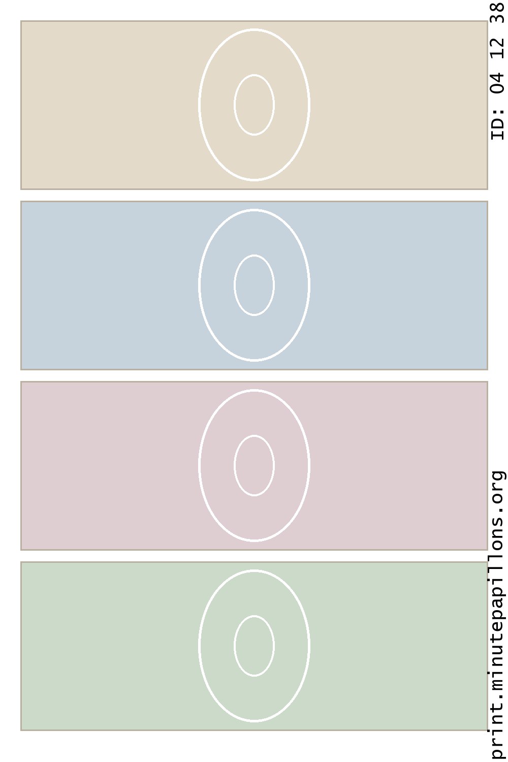 Exemple de tirage : quatre photos empilées et, le long du bord
                  droit, le numéro imprimé sous la forme ID: NN NN NN